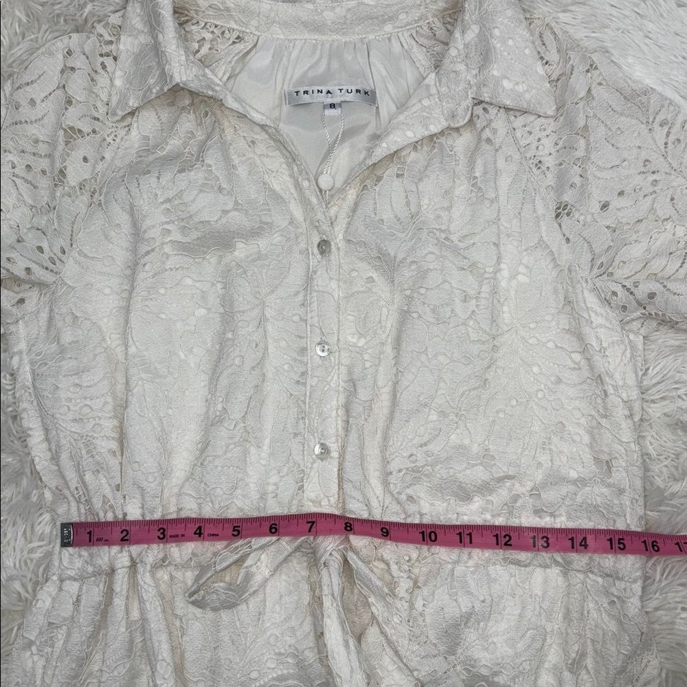 Trina Turk White Lace Midi Dress - Picture 12 of 13